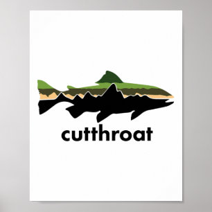 Cutthroat Trout For Fishing Junkies  Poster