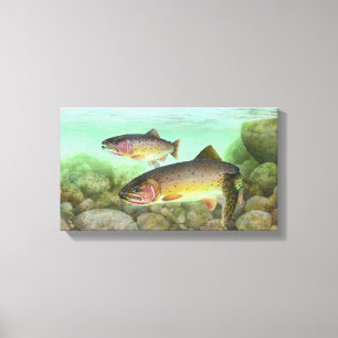 Cutthroat Trout Painting Canvas Print