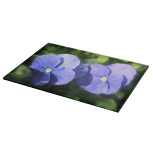 Cutting Board - Blue Pansy Sisters
