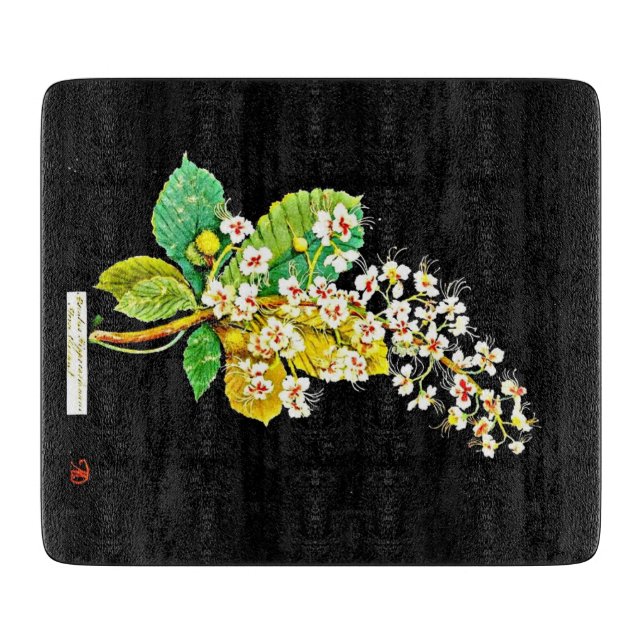 Cutting Board-Botanical Art-Mary Delany 8 Board (Front)