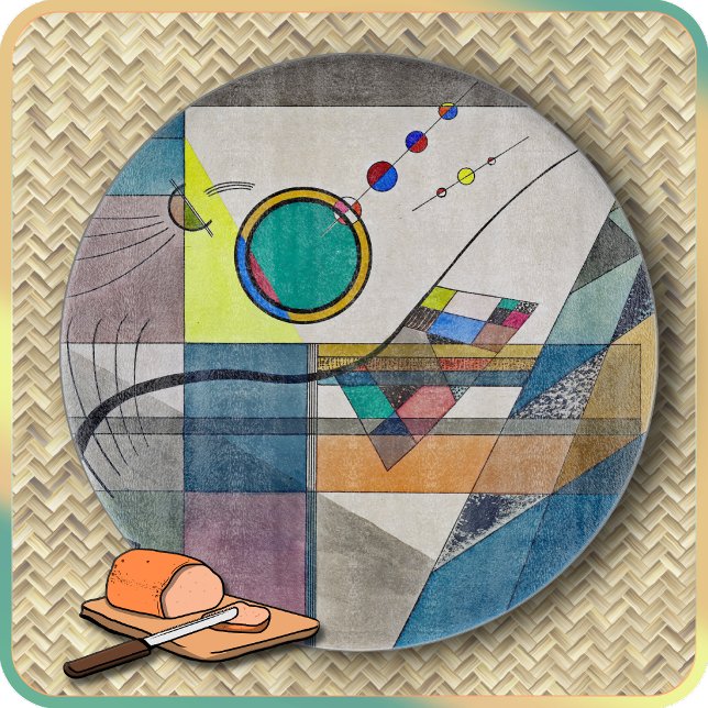 CUTTING BOARD - "Green" - An Abstract by Kandinsky (Creator Uploaded)