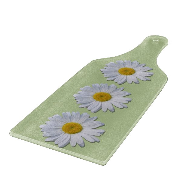 Cutting Board - New Daisies on Sage (Corner)