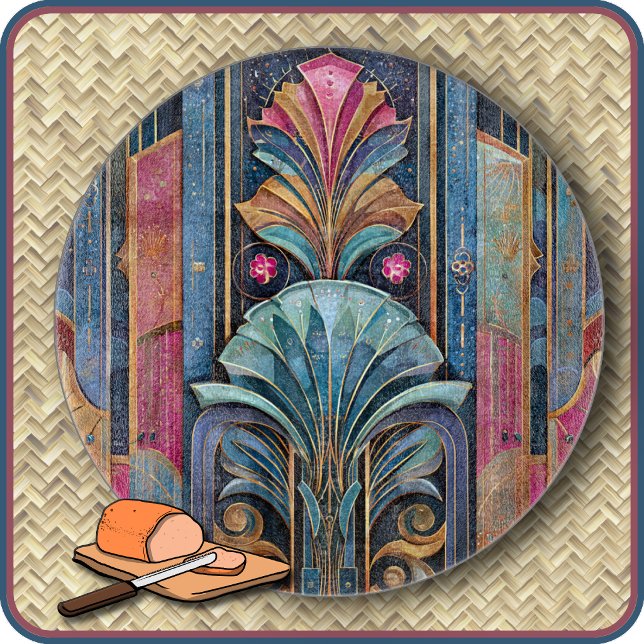 CUTTING BOARD - Ornate 1920s Art Deco Design (Creator Uploaded)