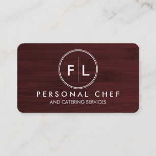 Cutting Board Personal Chef/Catering Business Card