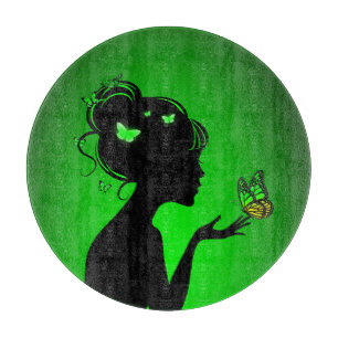 Cutting Board The Green Butterfly Woman