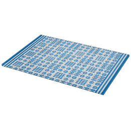 Cutting Board: Welsh Tapestry Pattern, Bright Blue Cutting Board