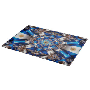 Cutting board with Argentinian Colours Design