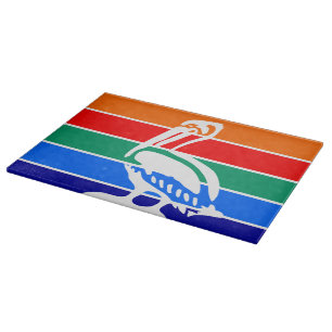 Cutting board with Flag of St. Petersburg