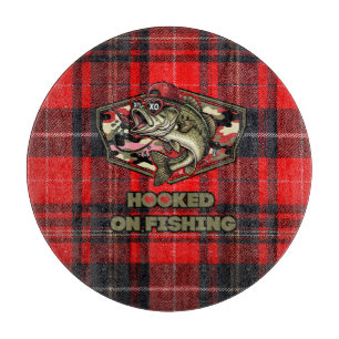 Cutting board with fun and bold illustration 