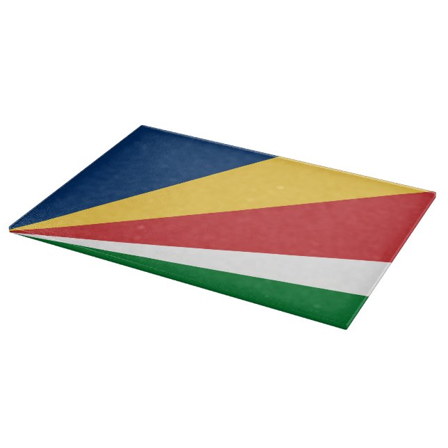 Cutting board with Seychelles Colours Design (Corner)