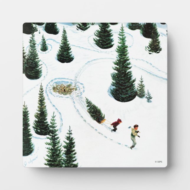 Cutting Down the Tree Plaque (Front)