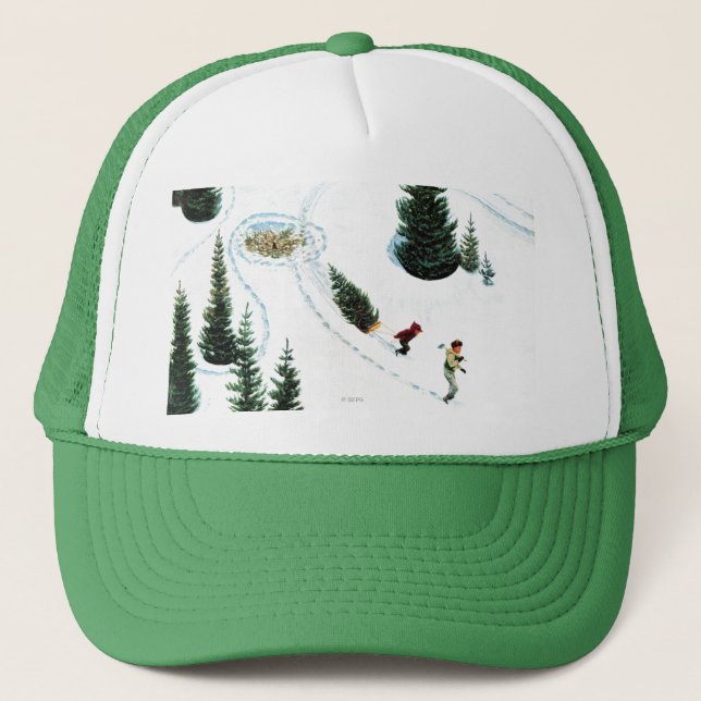 Cutting Down the Tree Trucker Hat (Front)