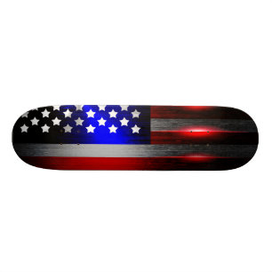 Cutting Edge Laser Cut American Flag 1 Skateboard