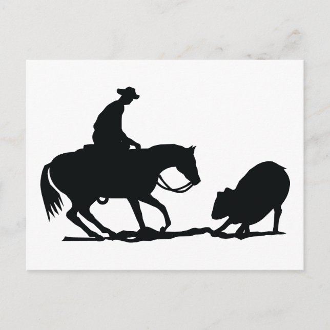 Cutting Horse Postcard (Front)