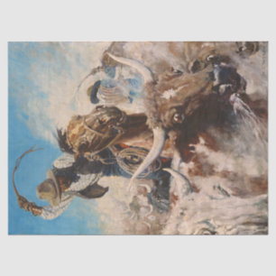 Cutting Out by Newell Convers Wyeth Tissue Paper