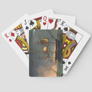 Cutting out of the Hermione from the Harbour of Po Playing Cards