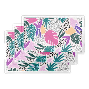 Cutting Shapes Tropical Pattern Vanity Tray