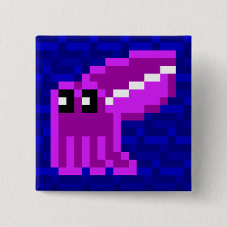 Cuttle Scuttle Lola the Pink Cuttlefish Badge