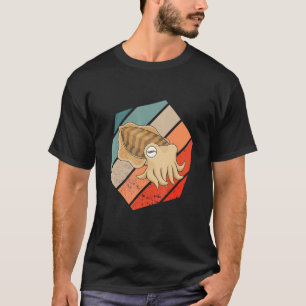 Cuttlefish Cuttlefish Hexagon Vintage Ocean Animal T-Shirt