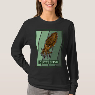 Cuttlefish marine biologist underwater seabed biol T-Shirt