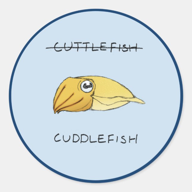 Cuttlefish Sticker (Front)