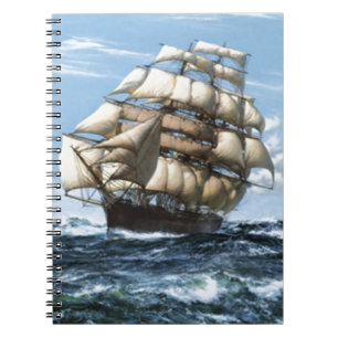 Cutty Sark vintage ships Spiral Notebook
