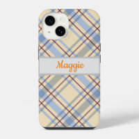 Cuty monogrammed tartan plaid fashion pattern