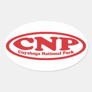 Cuyahoga National Park red oval sticker