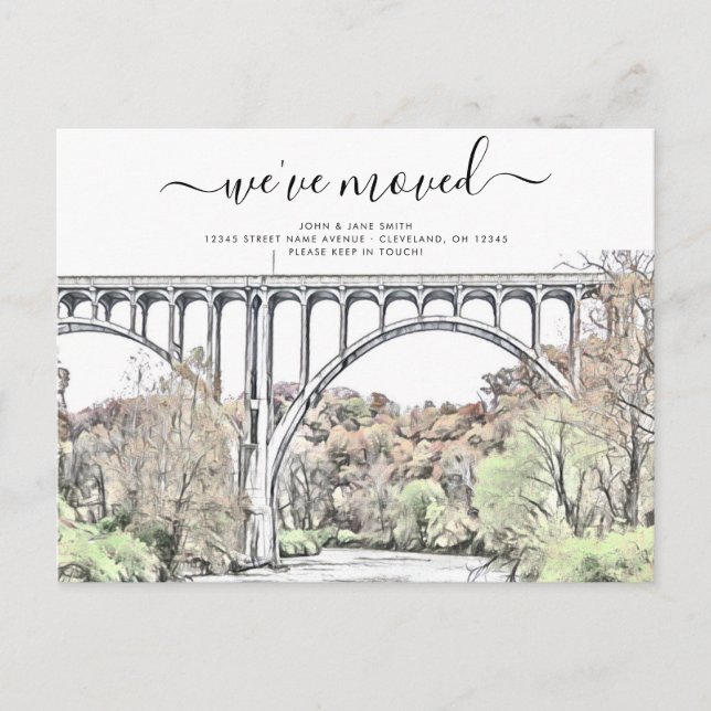 Cuyahoga Valley Moving Announcement Postcard (Front)