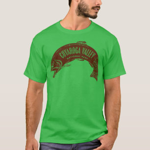 Cuyahoga Valley National Park Fish Brown T-Shirt