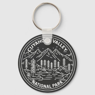 Cuyahoga Valley National Park Ohio Monoline  Key Ring