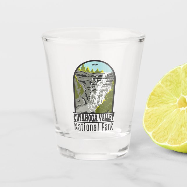 Cuyahoga Valley National Park Ohio Vintage Shot Glass (Front)