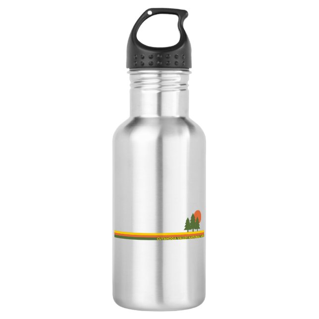 Cuyahoga Valley National Park Pine Trees Sun 532 Ml Water Bottle (Front)
