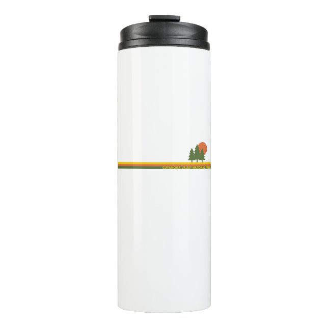 Cuyahoga Valley National Park Pine Trees Sun Thermal Tumbler (Front)