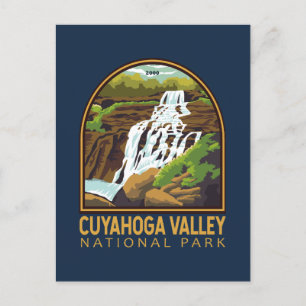 Cuyahoga Valley National Park Vintage Emblem Postcard