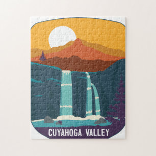 Cuyahoga Valley National Park waterfalls Ohio Jigsaw Puzzle
