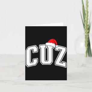 Cuz Claus Christmas Matching Family Xmas Pajama Co Card