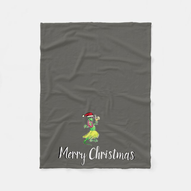 Cuz & Queenie Christmas Fleece Blanket (Front)