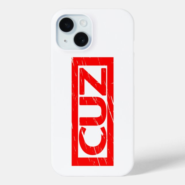 Cuz Stamp Case-Mate iPhone Case (Back)