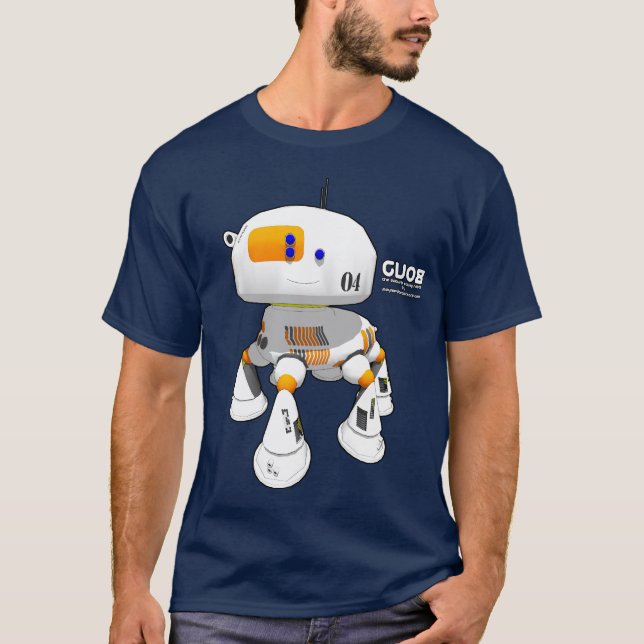 CV08 drak white orange T-Shirt (Front)