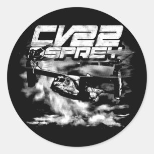 CV-22 OSPREY Classic Round Sticker Sticker