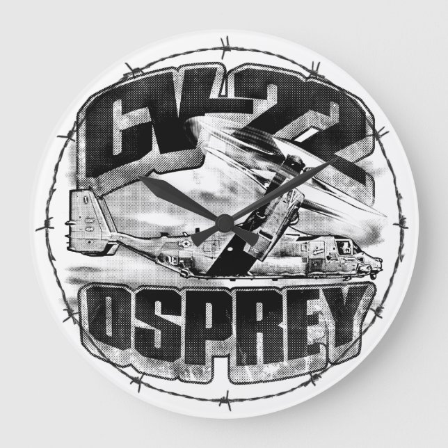 CV-22 OSPREY Large Clock Acrylic Wall Clock (Front)