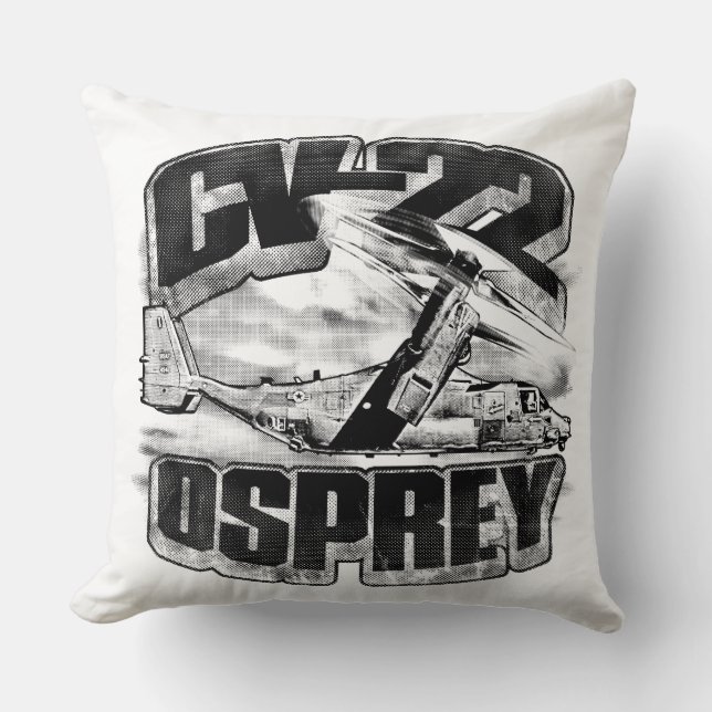 CV-22 OSPREY Throw Pillow Throw Pillow (Front)