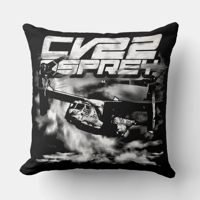 CV-22 OSPREY Throw Pillow Throw Pillow (Front)