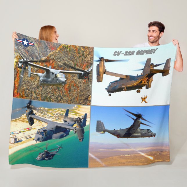CV-22B OSPREY FLEECE BLANKET (In Situ)