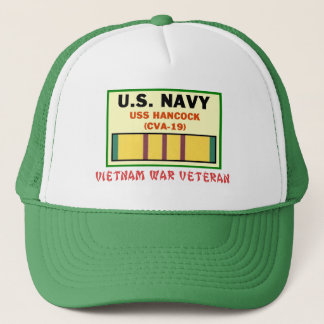 CVA-19 HANCOCK VIETNAM WAR VET TRUCKER HAT