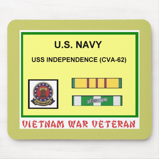 CVA-62 INDEPENDENCE VIETNAM WAR VET MOUSE PAD (Front)