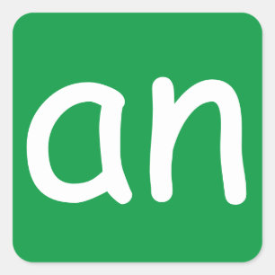 CVC Words ‘-an’ Sticker