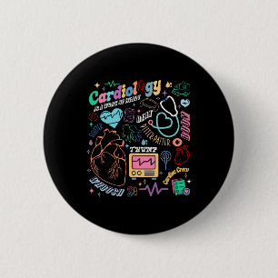 Cvicu Cardiac Nurse Retro Anatomy Cardiology Human 6 Cm Round Badge