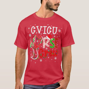 CVICU Christmas Nurse Crew Funny Nursing Christmas T-Shirt